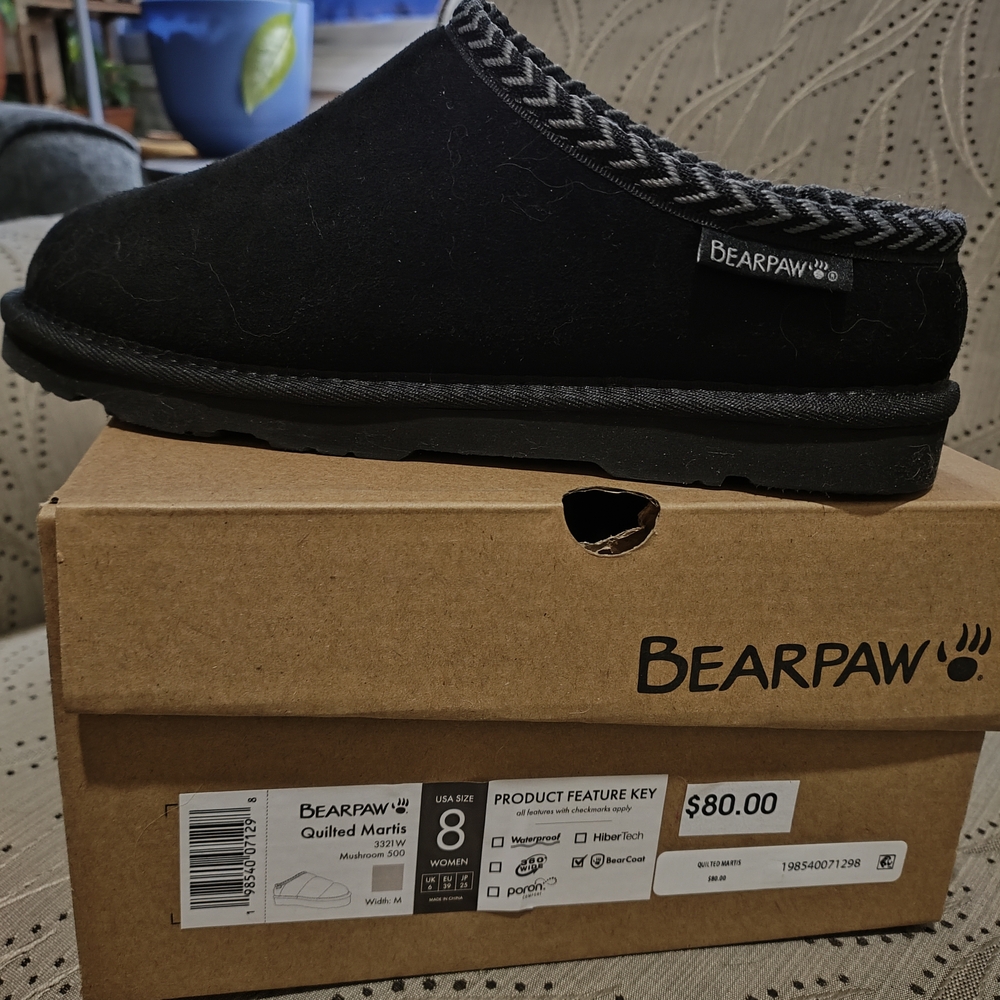 BearPaw Women's Slip-On Clog in Black
